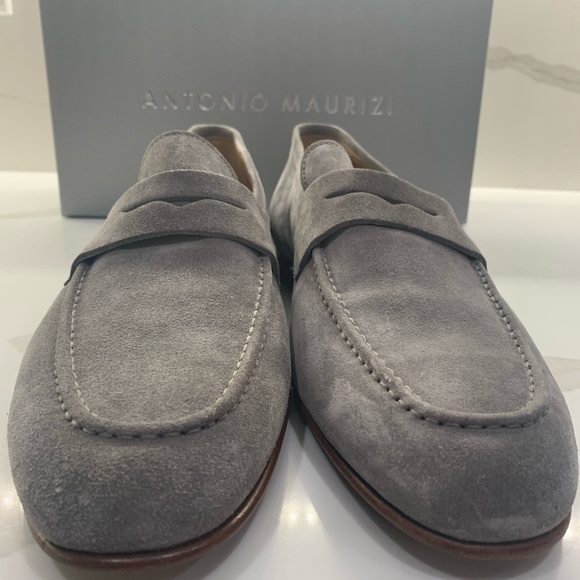 Antonio Maurizi size 43 color Tan/Piombi Brand new with box mens shoes - Picture 8 of 11